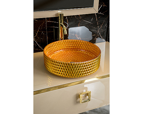 Купить Тумба под раковину Boheme Armadi Art Lucido 100 770-100-CP подвесная Капучино в магазине сантехники Santeh-Crystal.ru