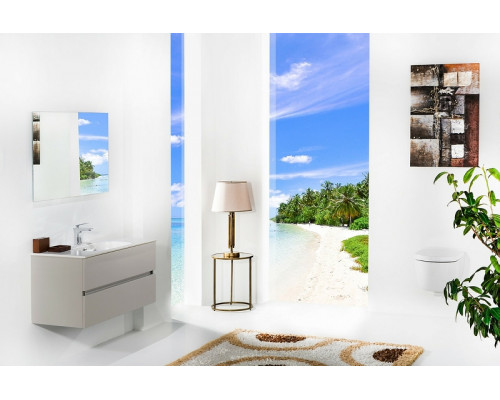 Заказать Тумба под раковину Boheme Armadi Art Vallessi 100 837-100-C mat подвесная Кашемир матовый в магазине сантехники Santeh-Crystal.ru