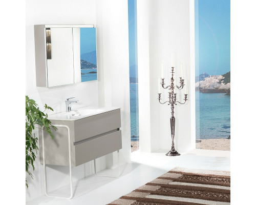 Заказать Тумба под раковину Boheme Armadi Art Vallessi 100 837-100-C mat подвесная Кашемир матовый в магазине сантехники Santeh-Crystal.ru