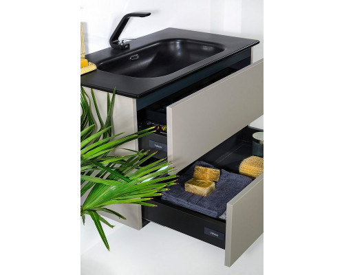 Заказать Тумба под раковину Boheme Armadi Art Vallessi 100 837-100-C mat подвесная Кашемир матовый в магазине сантехники Santeh-Crystal.ru