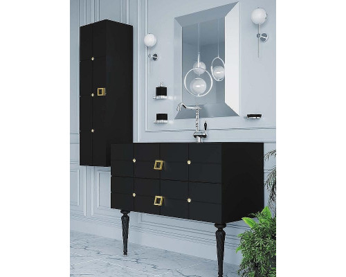 Тумба под раковину Boheme Armadi Art Vallessi Avangarde Piazza 80 841-080-BG подвесная Черная Золото