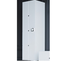 Шкаф пенал Boheme Armadi Art Vallessi Avantgarde Piazza 35 844-WCR подвесной Белый Хром