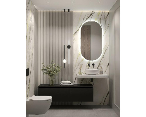Столешница под раковину Boheme Armadi Art Flat 80 869-080-CLCT Белый мрамор