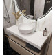 Столешница под раковину Boheme Armadi Art Flat 100 869-100-CLCT Белый мрамор