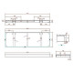 Столешница под раковину Boheme Armadi Art Flat 140 869-140-CLCT Белый мрамор