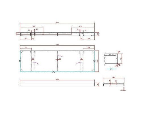 Столешница под раковину Boheme Armadi Art Flat 160 869-160-CLCT Белый мрамор