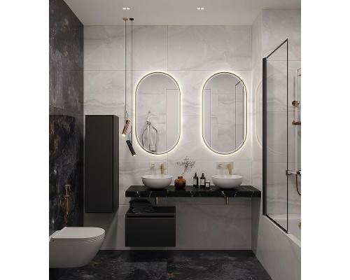 Столешница под раковину Boheme Armadi Art Flat 160 869-160-NM Черный мрамор