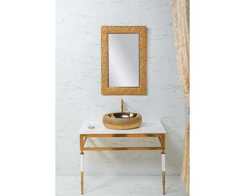 Консоль под раковину Boheme Armadi Art Vogue 100 890-G Золото Белая