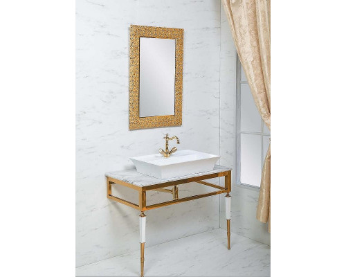 Консоль под раковину Boheme Armadi Art Vogue 100 890-G Золото Белая