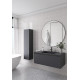 Тумба под раковину Boheme Armadi Art Quatro 1 100 790-M1-100-A-A подвесная Антрацит профиль Антрацит