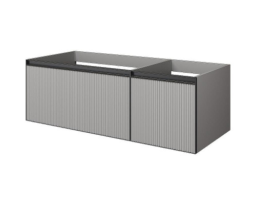 Тумба под раковину Boheme Armadi Art Quatro 2 120 790-M2-120-L-RIB-A подвесная Luna fuga профиль Антрацит