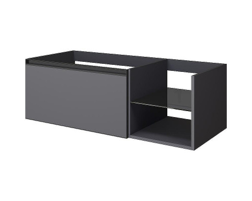 Тумба под раковину Boheme Armadi Art Quatro 6 120 790-M6-120-A-A подвесная Антрацит профиль Антрацит