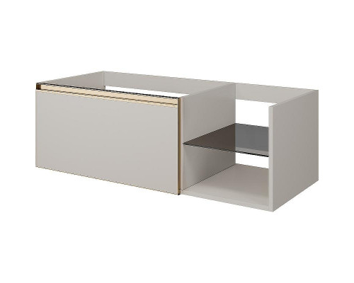 Тумба под раковину Boheme Armadi Art Quatro 6 120 790-M6-120-CM-MG подвесная Кашемир профиль Золото матовое