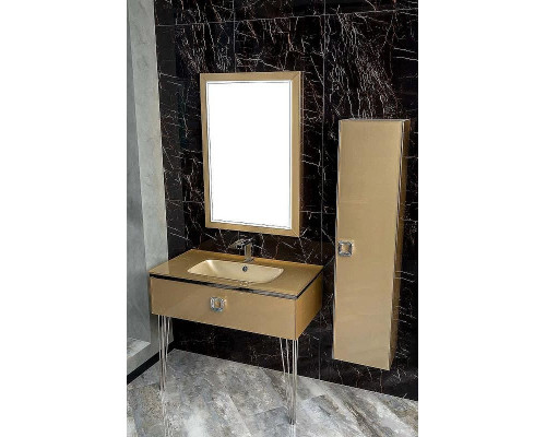 Шкаф пенал Boheme Armadi Art Lucido 35 772-Light Gold подвесной Светлое золото