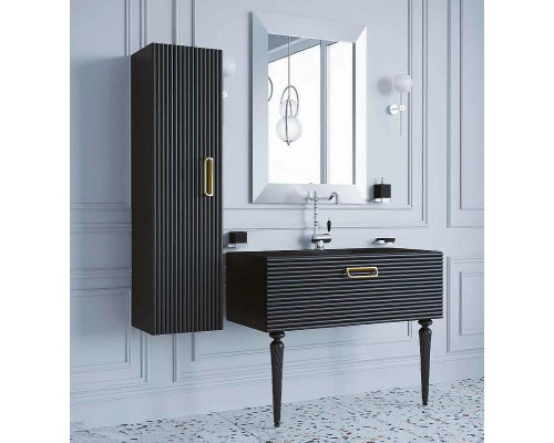 Шкаф пенал Boheme Armadi Art Vallessi Avantgarde Linea 35 845-BG подвесной Черный Золото
