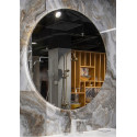 Зеркало Boheme Modern 80x70 543-080-B с подсветкой Черное с сенсорным выключателем и подогревом