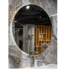 Зеркало Boheme Modern 80x70 543-080-B с подсветкой Черное с сенсорным выключателем и подогревом