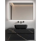 Зеркало Boheme Modern 100x70 543-100-B с подсветкой Черное с сенсорным выключателем и подогревом