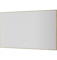 Зеркало Boheme Modern 120x70 543-120-G с подсветкой Золото с сенсорным выключателем и подогревом
