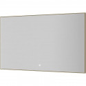 Зеркало Boheme Modern 120x70 543-120-GM с подсветкой Оружейная сталь с сенсорным выключателем и подогревом