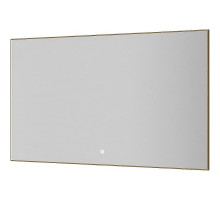 Зеркало Boheme Modern 120x70 543-120-GM с подсветкой Оружейная сталь с сенсорным выключателем и подогревом