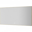 Зеркало Boheme Modern 140x70 543-140-MG с подсветкой Золото матовое с сенсорным выключателем и подогревом
