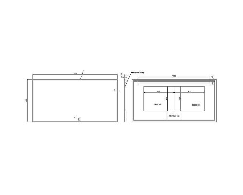 Зеркало Boheme Modern 140x70 543-140-MG с подсветкой Золото матовое с сенсорным выключателем и подогревом