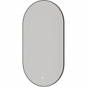 Зеркало Boheme Modern 60x110 568-B с подсветкой Черное с сенсорным выключателем и подогревом