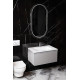 Зеркало Boheme Modern 60x110 568-GM с подсветкой Оружейная сталь с сенсорным выключателем и подогревом