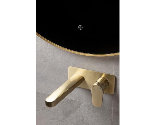 Зеркало Boheme Modern 120 545-120-G с подсветкой Золото с сенсорным выключателем и подогревом