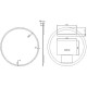 Зеркало Boheme Modern 80 545-80-CR с подсветкой Хром с сенсорным выключателем и подогревом