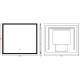 Зеркало Boheme Modern 80x70 544-080 с подсветкой с сенсорным выключателем