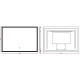 Зеркало Boheme Modern 100x70 544-100 с подсветкой с сенсорным выключателем