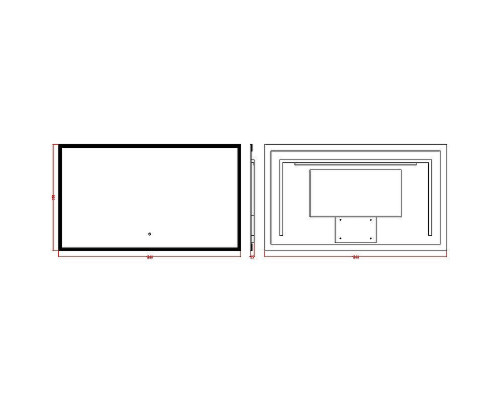 Зеркало Boheme Modern 120x70 544-120 с подсветкой с сенсорным выключателем