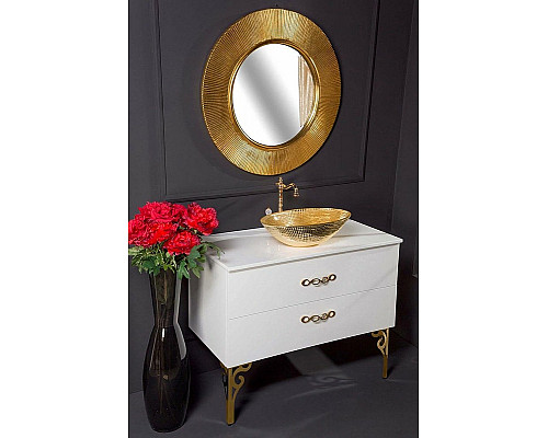 Заказать Зеркало Boheme NeoArt Shine 82 528-G Золото в магазине сантехники Santeh-Crystal.ru