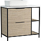 Приобрести Тумба под раковину Cersanit Bosquet 80 63012 Дуб в магазине сантехники Santeh-Crystal.ru