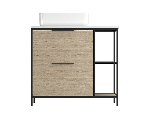 Приобрести Тумба под раковину Cersanit Bosquet 80 63012 Дуб в магазине сантехники Santeh-Crystal.ru