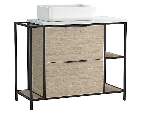 Заказать Тумба под раковину Cersanit Bosquet 100 63013 Дуб в магазине сантехники Santeh-Crystal.ru