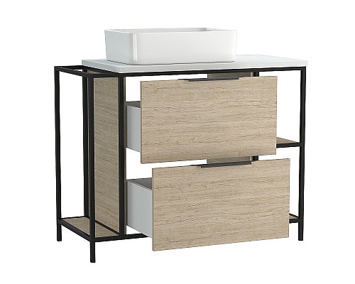 Заказать Тумба под раковину Cersanit Bosquet 100 63013 Дуб в магазине сантехники Santeh-Crystal.ru