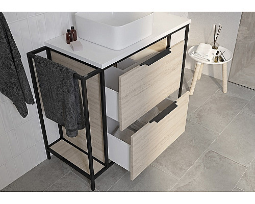 Заказать Тумба под раковину Cersanit Bosquet 100 63013 Дуб в магазине сантехники Santeh-Crystal.ru