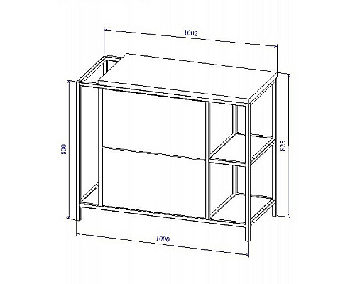 Заказать Тумба под раковину Cersanit Bosquet 100 63013 Дуб в магазине сантехники Santeh-Crystal.ru