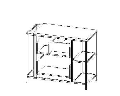 Заказать Тумба под раковину Cersanit Bosquet 100 63013 Дуб в магазине сантехники Santeh-Crystal.ru