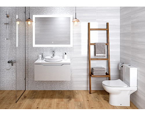 Купить Зеркало Cersanit Led 030 Design 100 KN-LU-LED030x100-d-Os с подсветкой с диммером и подогревом в магазине сантехники Santeh-Crystal.ru