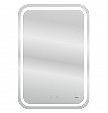Зеркало Cersanit Led 051 Design Pro 55 KN-LU-LED051x55-p-Os с подсветкой с часами, подогревом и функцией Bluetooth