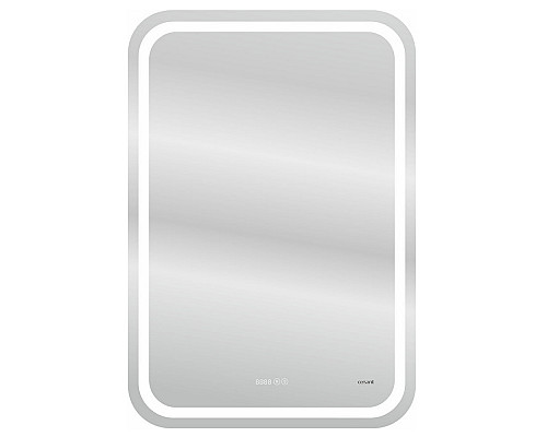 Купить Зеркало Cersanit Led 050 Design Pro 55 KN-LU-LED050x55-p-Os с подсветкой с часами и подогревом в магазине сантехники Santeh-Crystal.ru