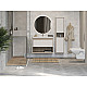 Купить Тумба под раковину Cersanit Louna 60 SZ-LOU-CO60/Wh подвесная Белый глянец дуб Эврика в магазине сантехники Santeh-Crystal.ru