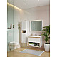Купить Тумба под раковину Cersanit Louna 60 SZ-LOU-CO60/Wh подвесная Белый глянец дуб Эврика в магазине сантехники Santeh-Crystal.ru
