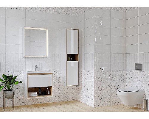 Santeh-Crystal.ru: Тумба под раковину Cersanit Louna 60 SZ-LOU-CO60/Wh подвесная Белый глянец дуб Эврика Купить Тумба под раковину Cersanit Louna 60 SZ-LOU-CO60/Wh подвесная Белый глянец дуб Эврика в магазине сантехники Santeh-Crystal.ru