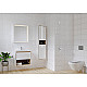 Купить Тумба под раковину Cersanit Louna 60 SZ-LOU-CO60/Wh подвесная Белый глянец дуб Эврика в магазине сантехники Santeh-Crystal.ru