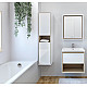 Купить Тумба под раковину Cersanit Louna 80 SZ-LOU-CO80/Wh подвесная Белый глянец дуб Эврика в магазине сантехники Santeh-Crystal.ru